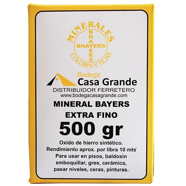 MINERAL AMARILLO X 500 GRAMOS
