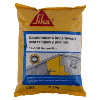 Sika 101 Mortero Plus Recubrimiento Impermeable Gris 25 kg Sika